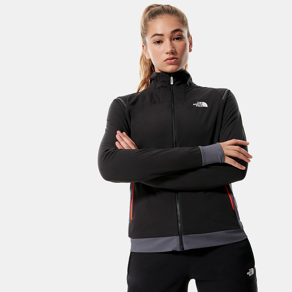 The North Face Insulated Jacket Womens Australia - The North Face Speedtour Stretch Black / Grey Ski